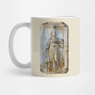 Roman Goddess Minerva Statue Temple Mug